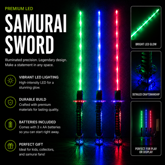 Light Up Samurai Swords