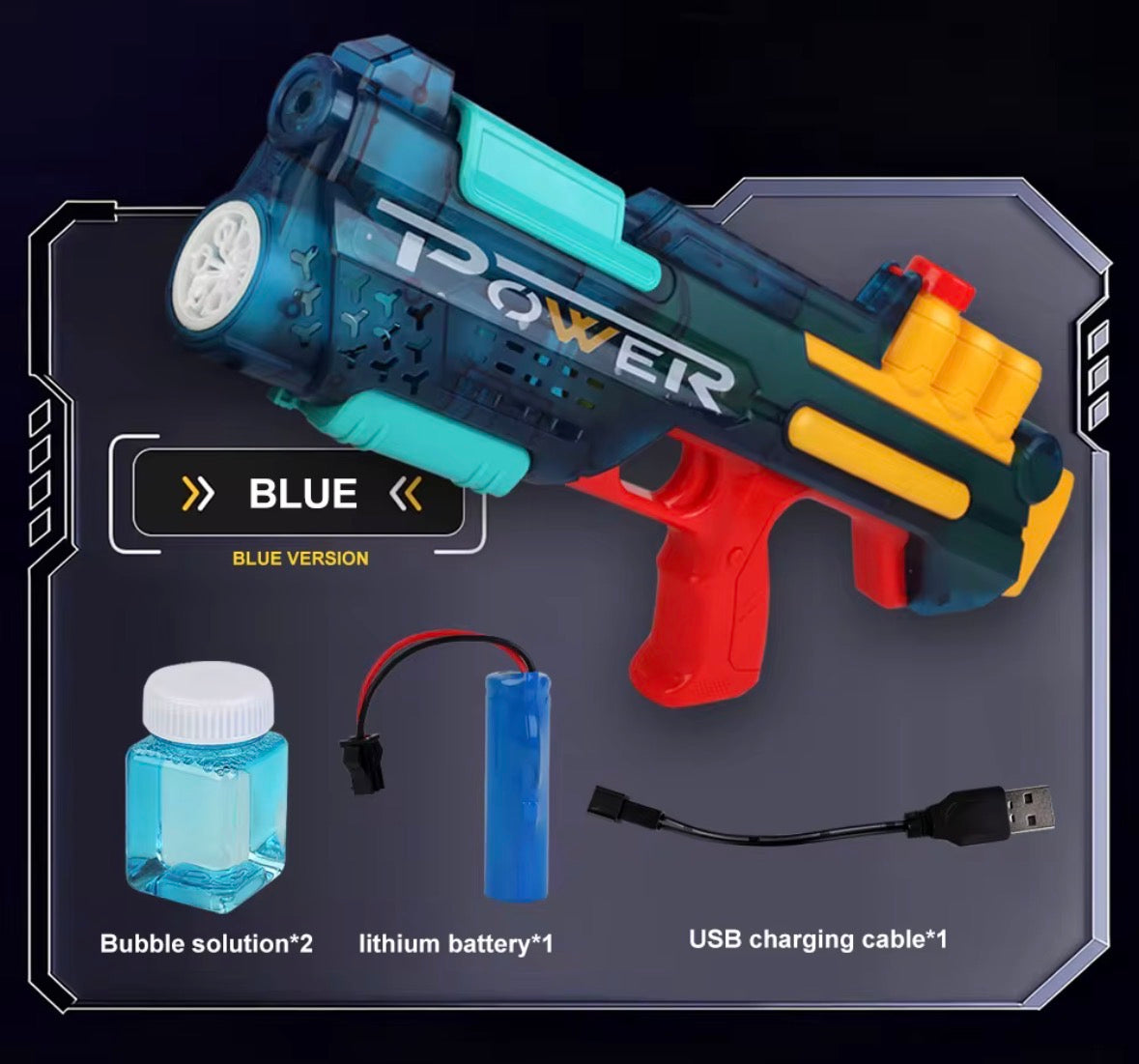 2-IN-1 Bubble/Water Gun