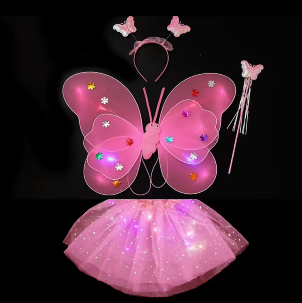 Light Up Fairy Wings and Tutu