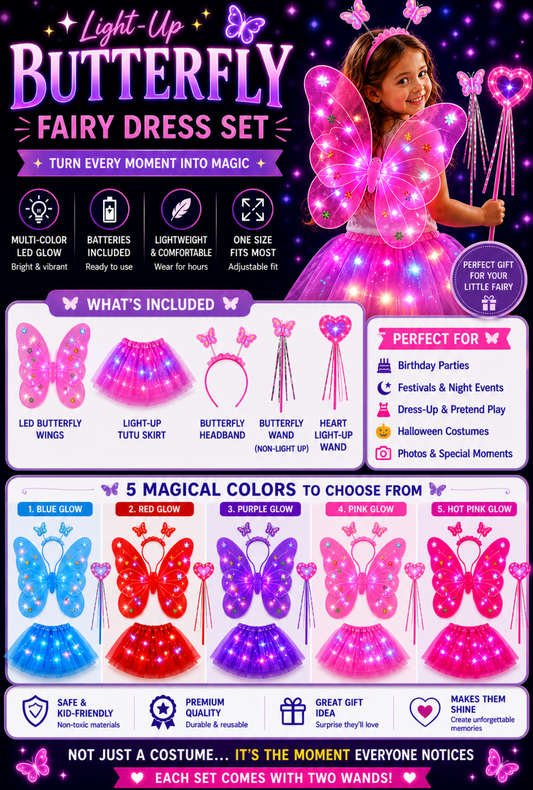 Light Up Fairy Wings and Tutu